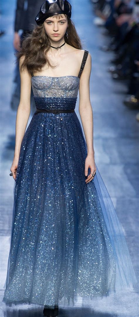 dior blue evening gown|christian dior gowns suits.